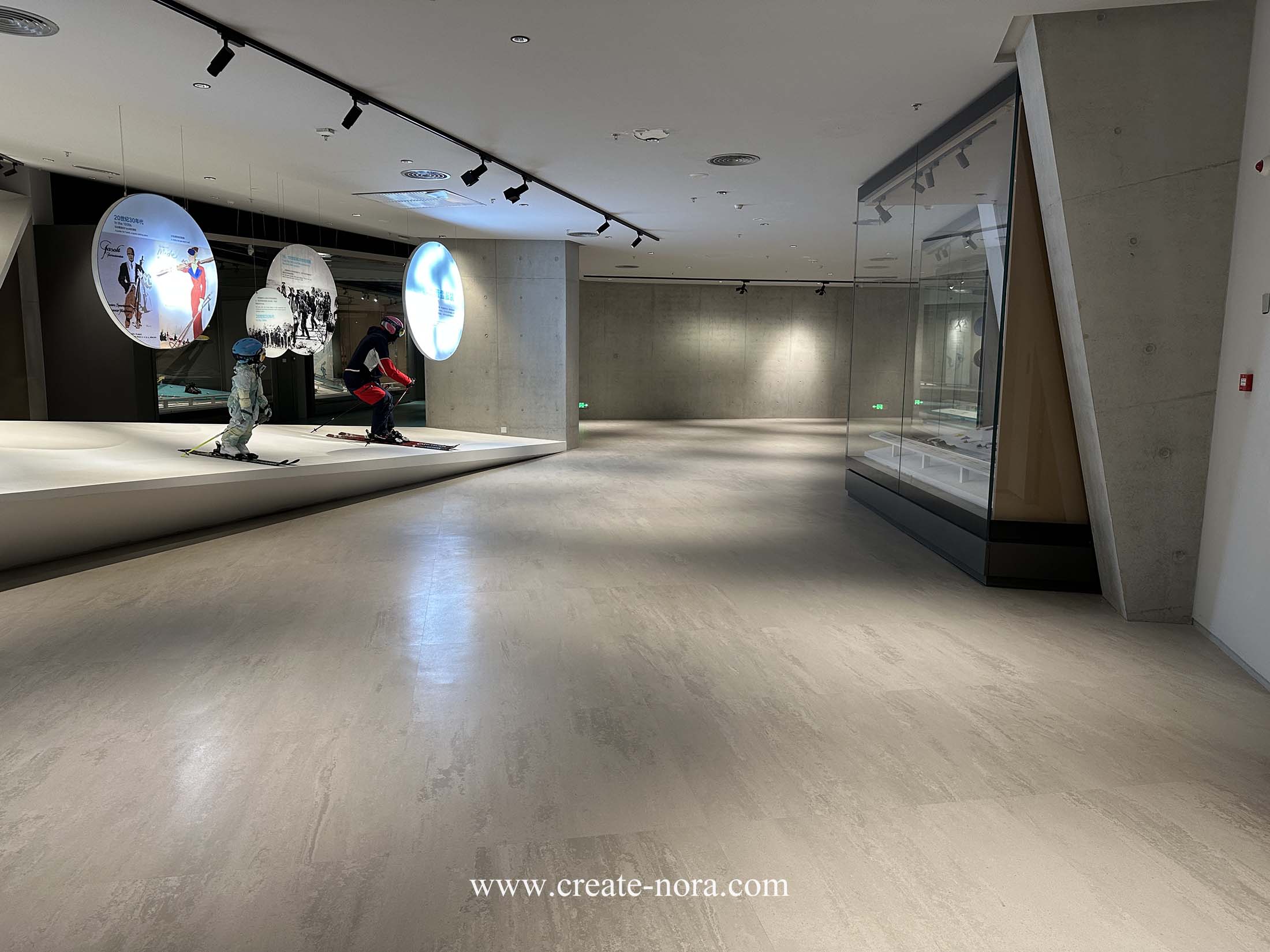 the photo of nora rubber flooring in winter sports Museum 10